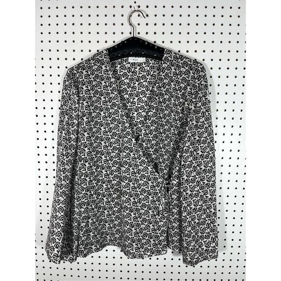 A.L.C silk wrap blouse size 6 - Picture 1 of 5